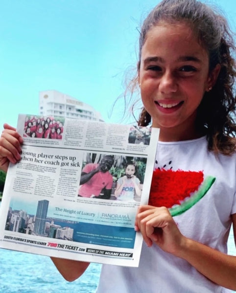 Miami Herald: A sweet tale of how a 10-year-old tennis player raised $27,000 for her ill coach