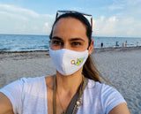 Small White Covid-19 protection masks looking good on adults too!