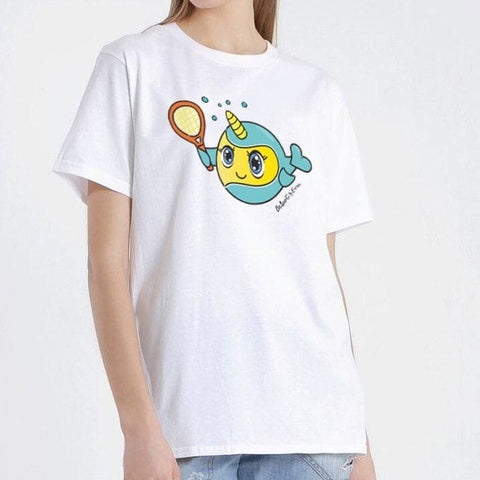 White T-shirt Blue